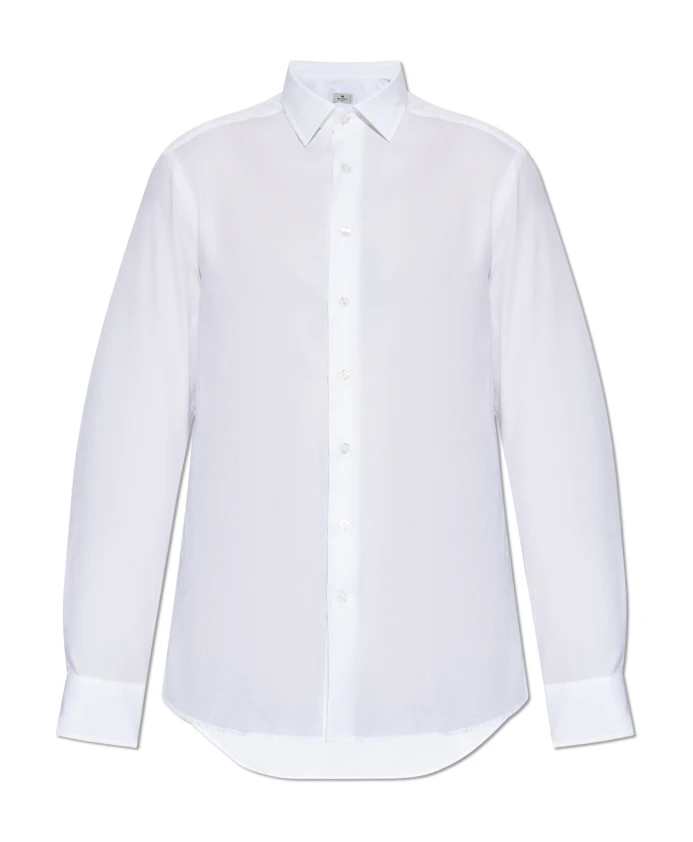Рубашка с декоративным узором Etro, белый
