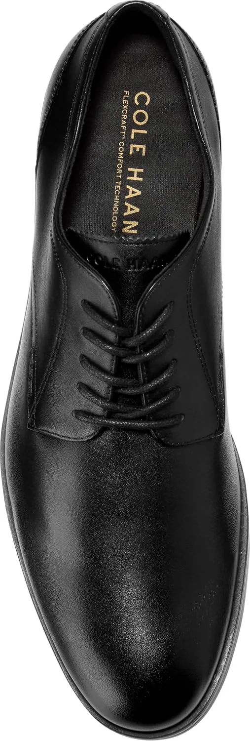 Мужские туфли Cole Haan Newmark Grand с гладким носком, черный — фото 3