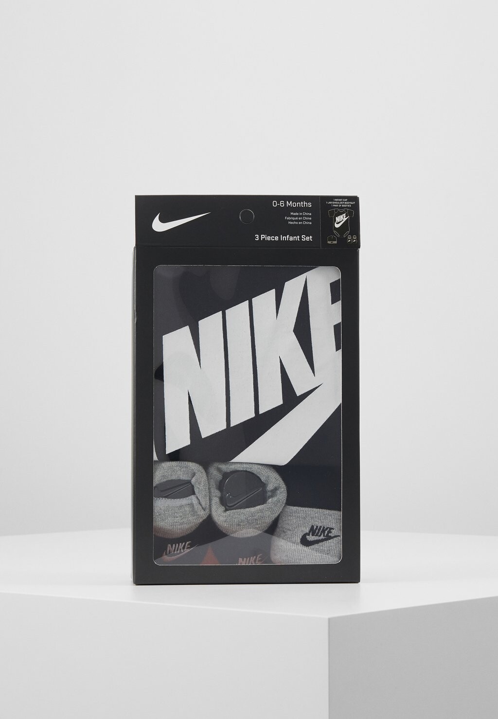Боди FUTURA LOGO HAT BOOTIE BABY SET Nike Sportswear, цвет black — фото 3