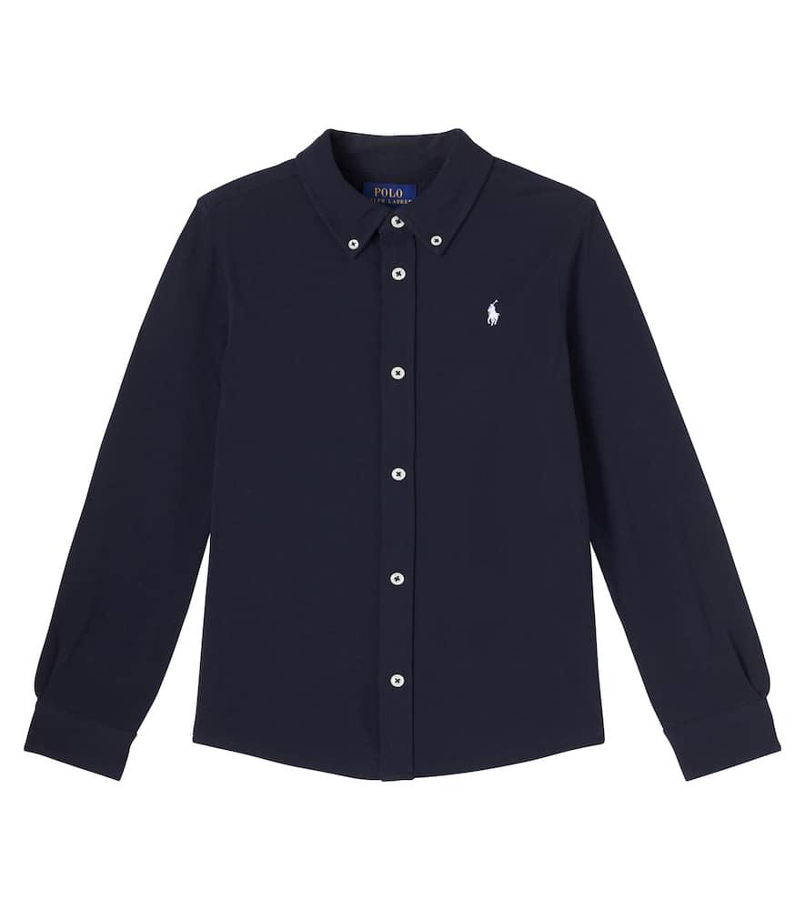 

Хлопковая рубашка Polo Ralph Lauren Kids, Aviator Navy