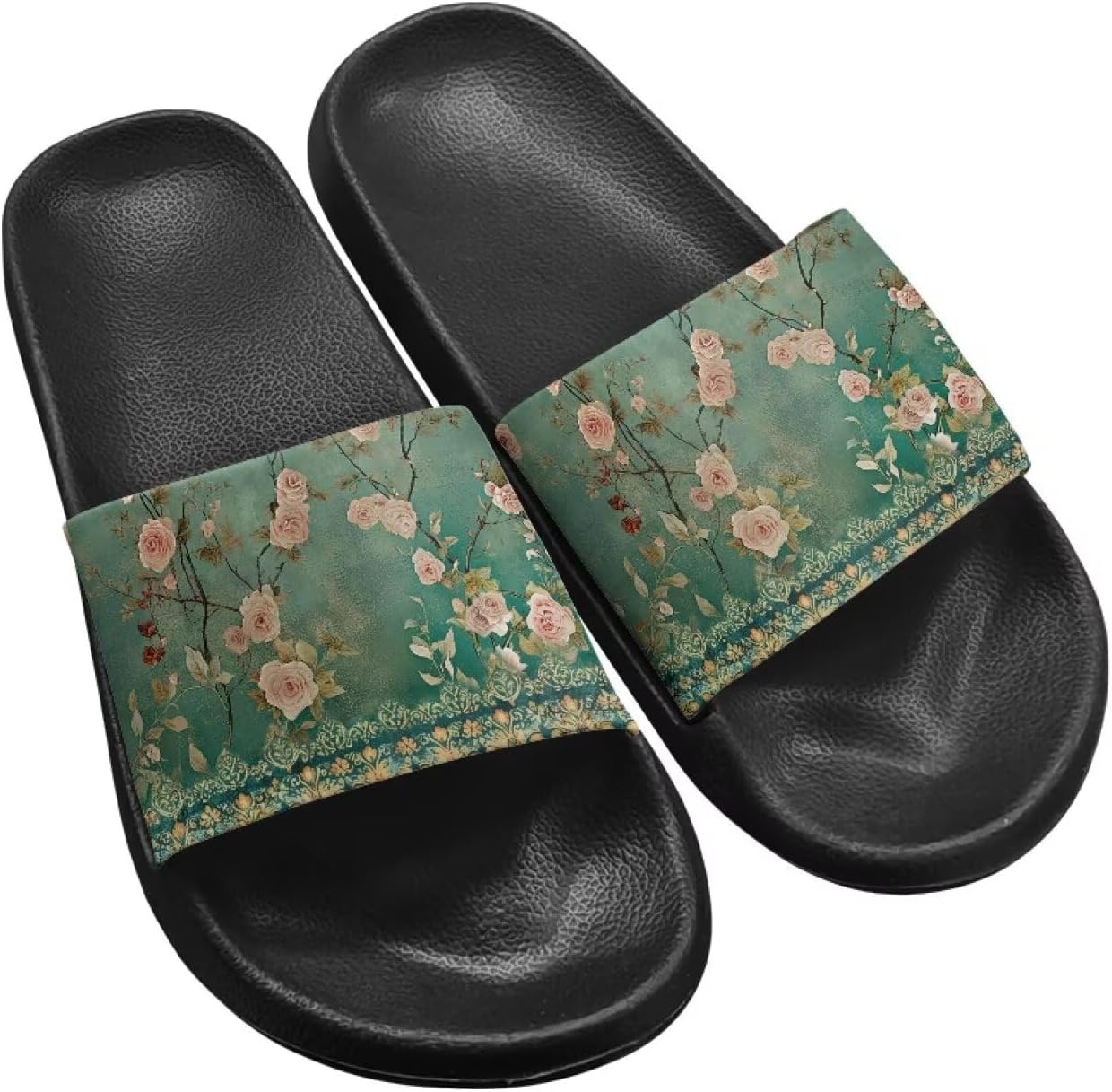 

Летние шлепанцы Fuxowvby для женщин, мужчин и подростков, мягкие EVA, водонепроницаемые, для бассейна и пляжа, быстросохнущие, противоскользящие, для душа, размеры США 5,5-12,5, зеленый