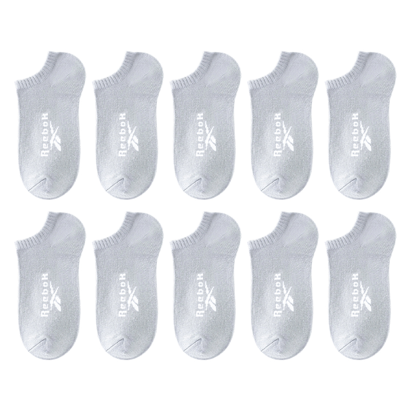 

Ноу-шоу носки мужские 10 пар Reebok, серый