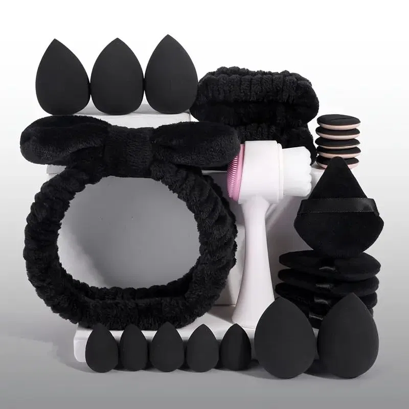 Набор для ухода за кожей из 24 предметов (черный) Xinyunxin, #24Pcs Black