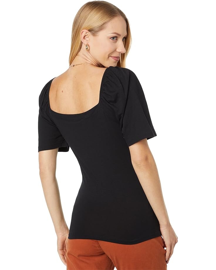 

Футболка bobi Los Angeles Lightweight Jersey Full Sleeve Square Neck Tee, черный