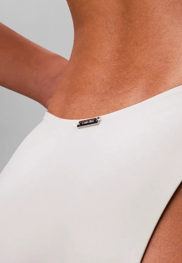 Трусики от бикини с глянцевым покрытием Calvin Klein Swimwear, Sky Gray — фото 4