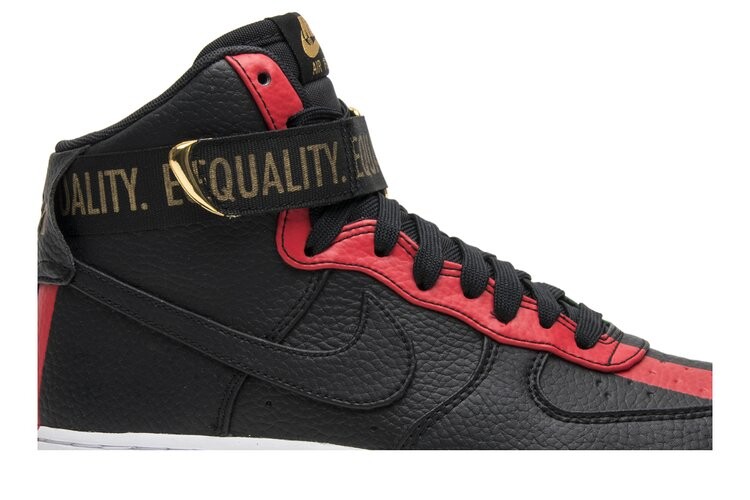 Кроссовки Nike Air Force 1 High 'BHM', черный — фото 2