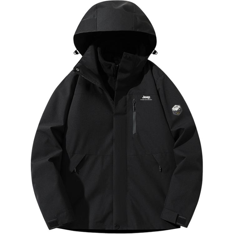 

Куртка Unisex Hooded Thickened Others Jeep, черный