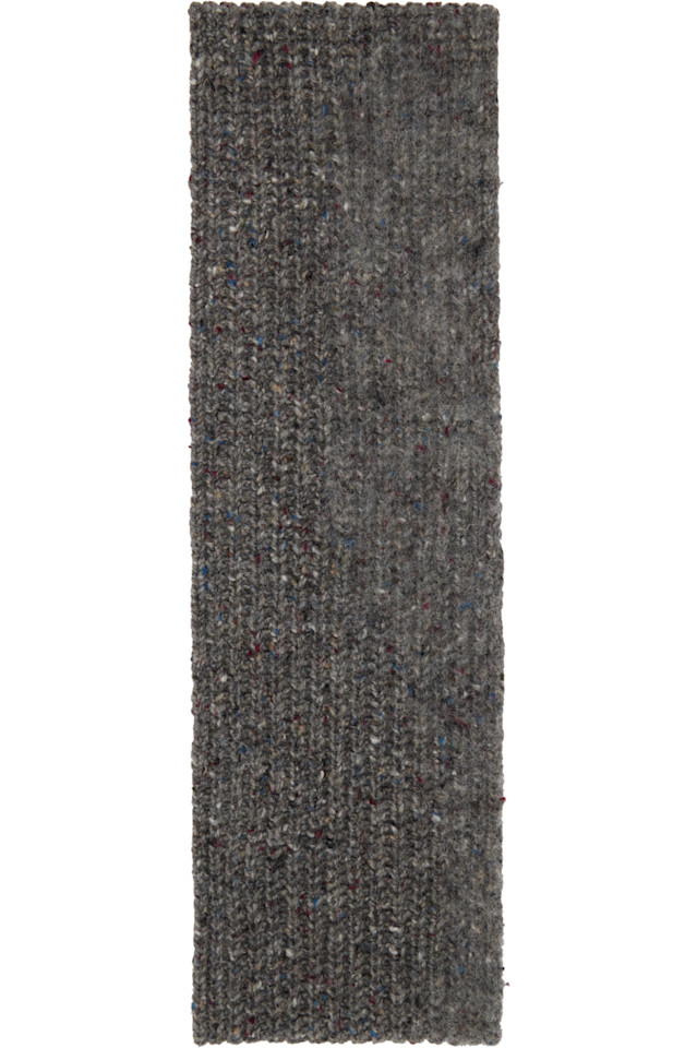 

Maison Margiela Серый шарф с четырьмя стежками