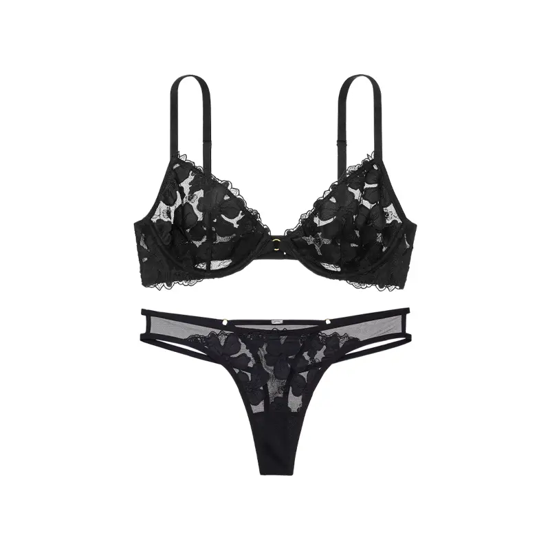 Комплект нижнего белья Victoria's Secret, 34Y5 Кокосовый белый — фото 4