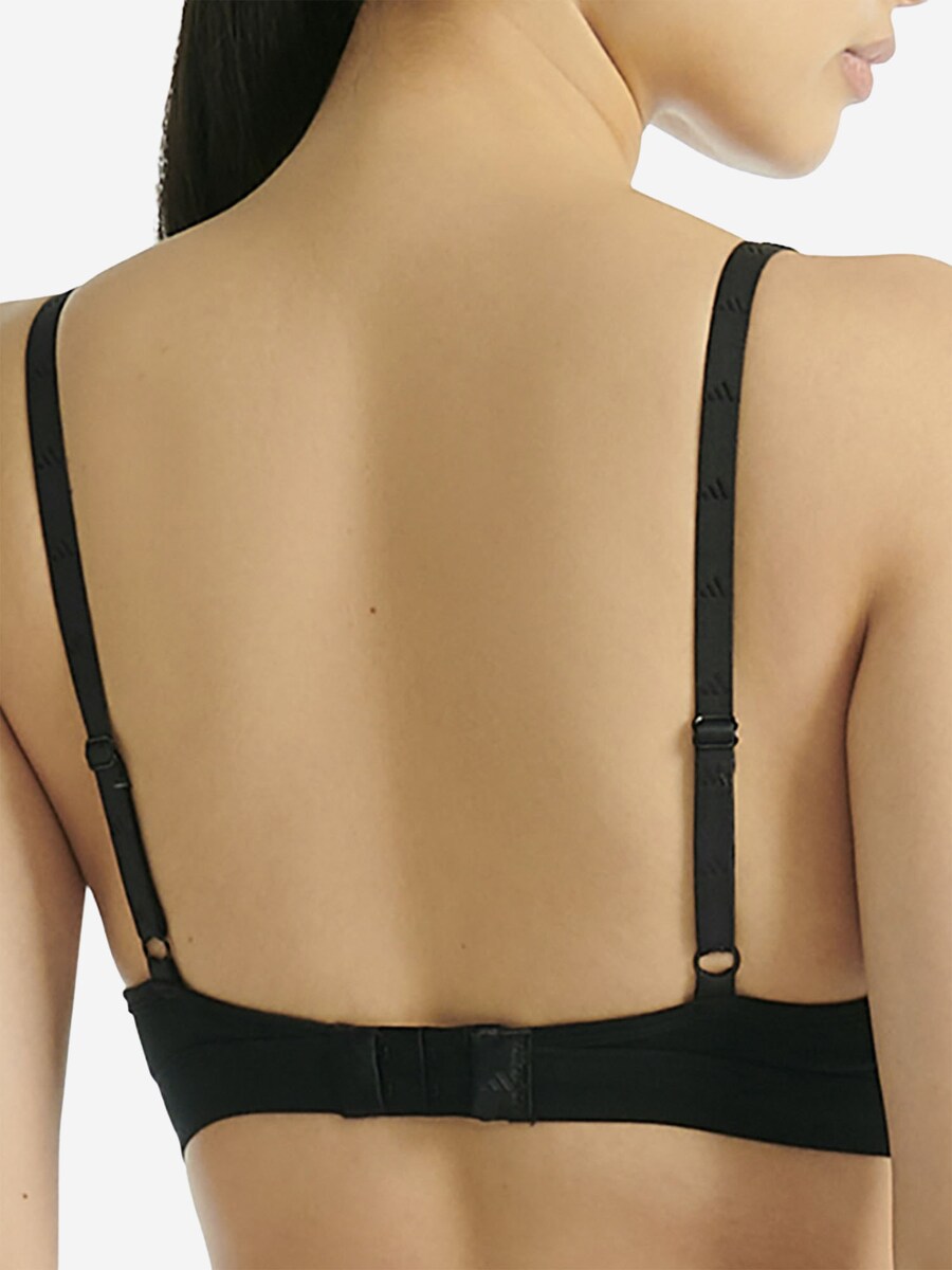 Бюстгальтер-бралетт ADIDAS SPORTSWEAR Scoop Bralette - Sport Active Essentials , Black — фото 4