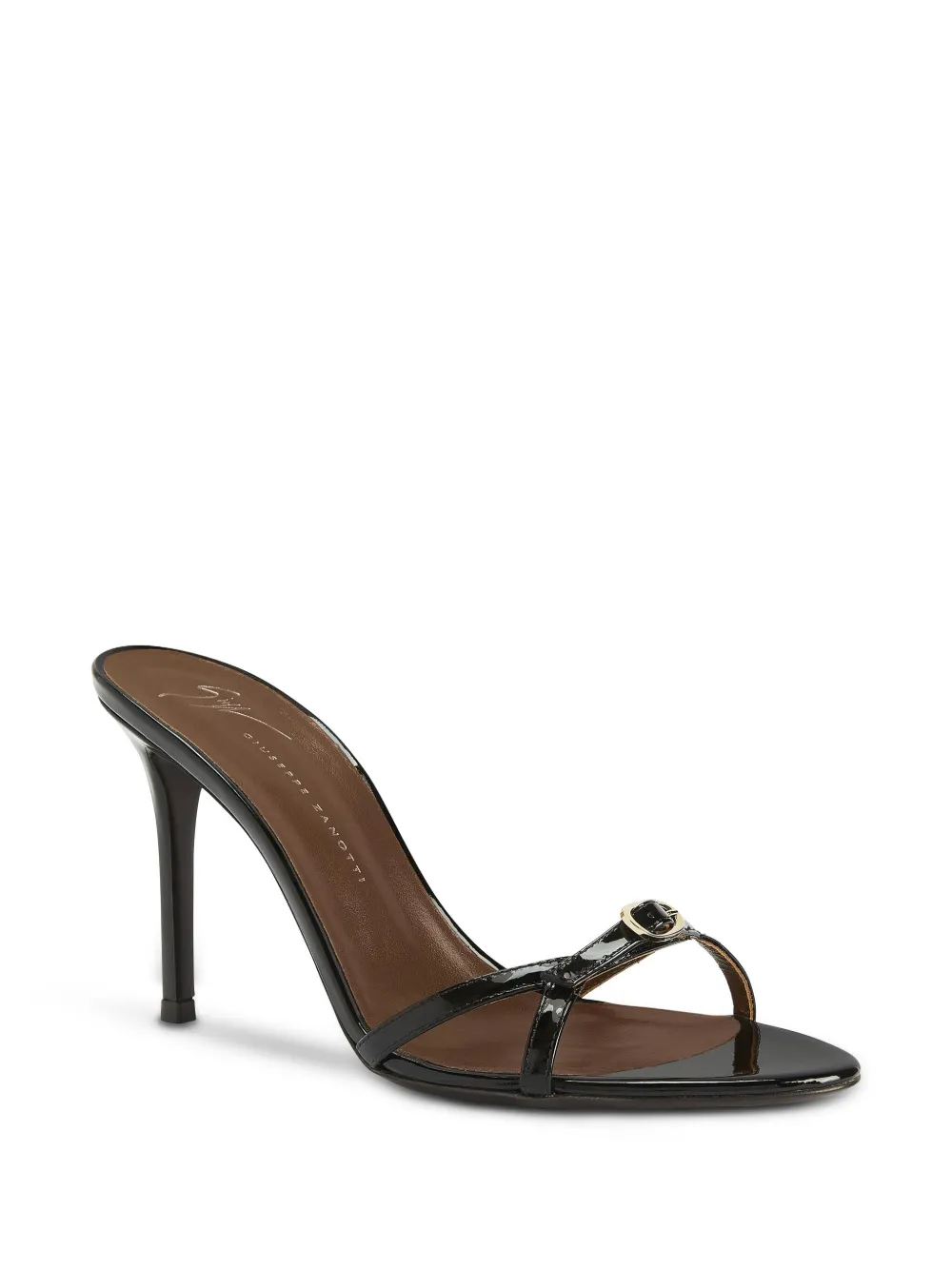 Босоножки Ophelia Buckle 90 Giuseppe Zanotti, черный — фото 2