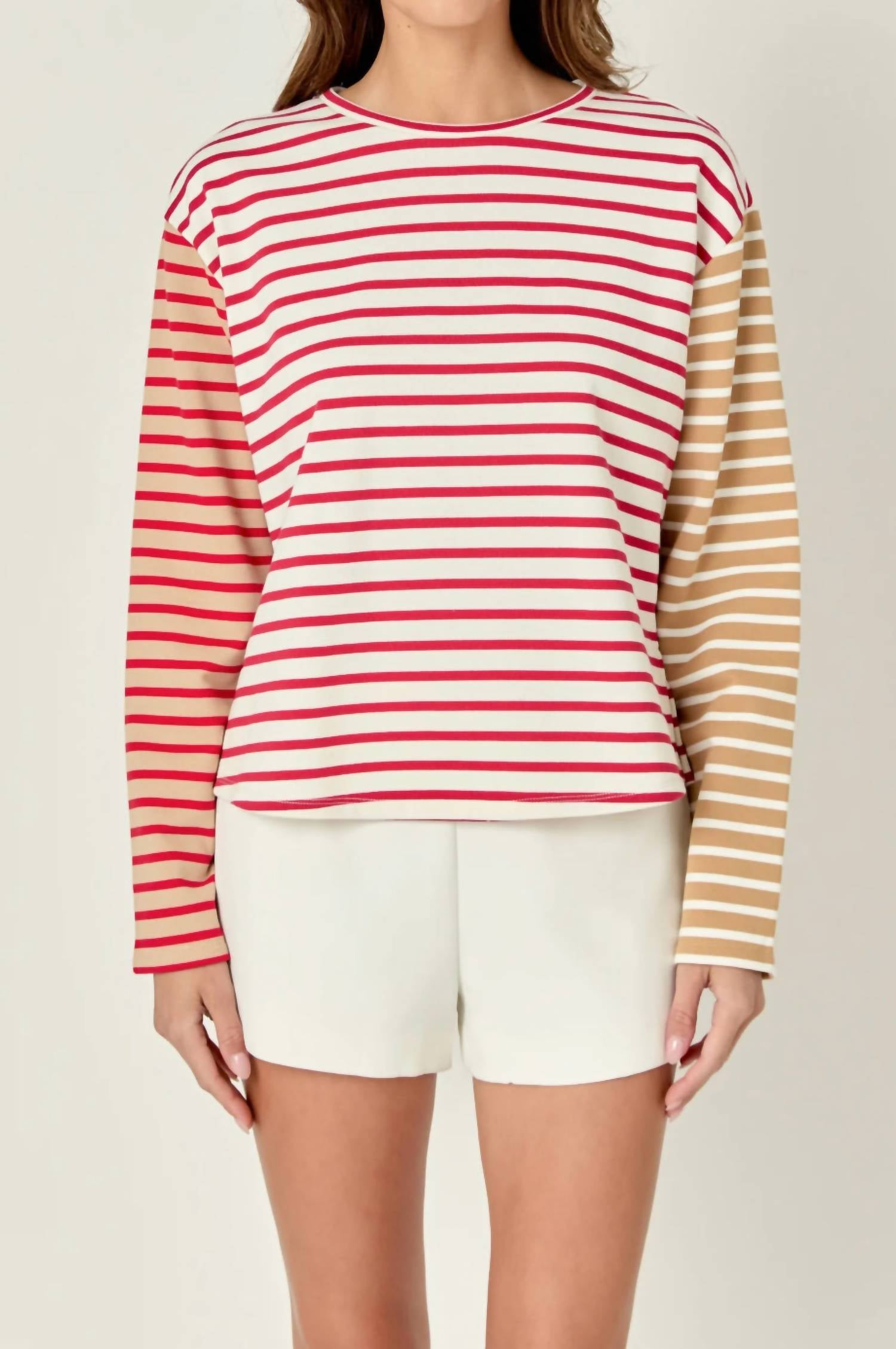 

Розовый худи Stripe Block English Factory