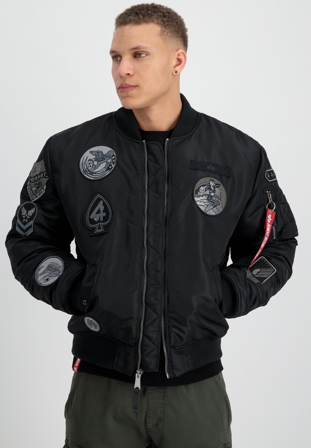 

Куртка-бомбер FLIGHT Alpha Industries, цвет black black