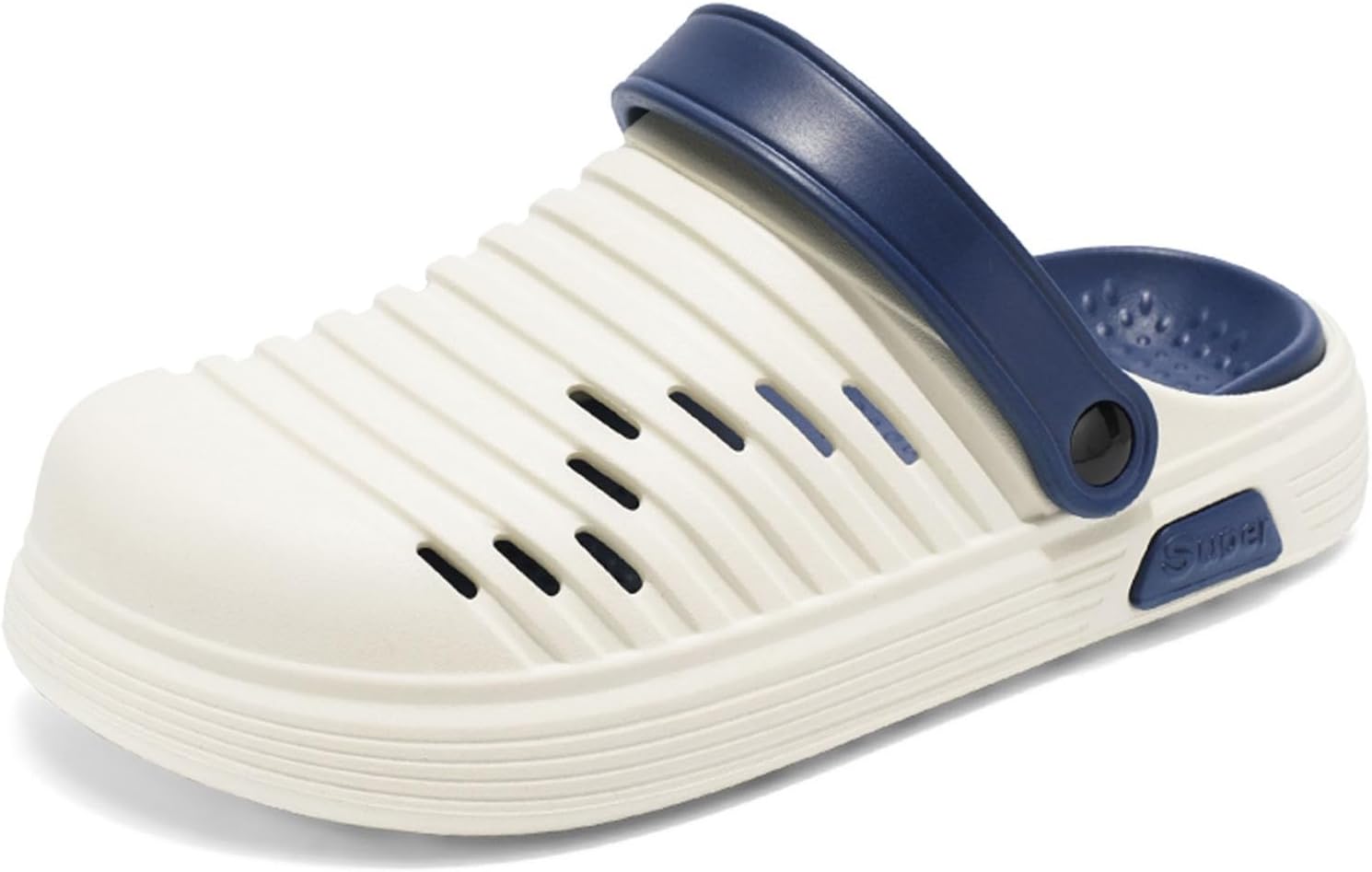 

Мужские удобные тапочки без застежек для повседневной носки, летние легкие дышащие обувь для дома и улицы с мягкой подошвой Generic, синий