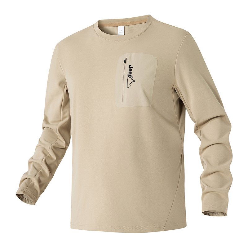 

Свитшот Unisex Crew Neck Moderate Regular Jeep, хаки