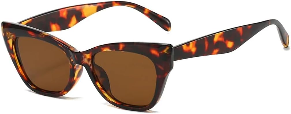 

Роскошные женские солнцезащитные очки «кошачий глаз» с леопардовым принтом, ретро-дизайн, желейные, модные, подходят для всех мужчин, защита от УФ-излучения UV400 UATXTAU, Leopard Brown