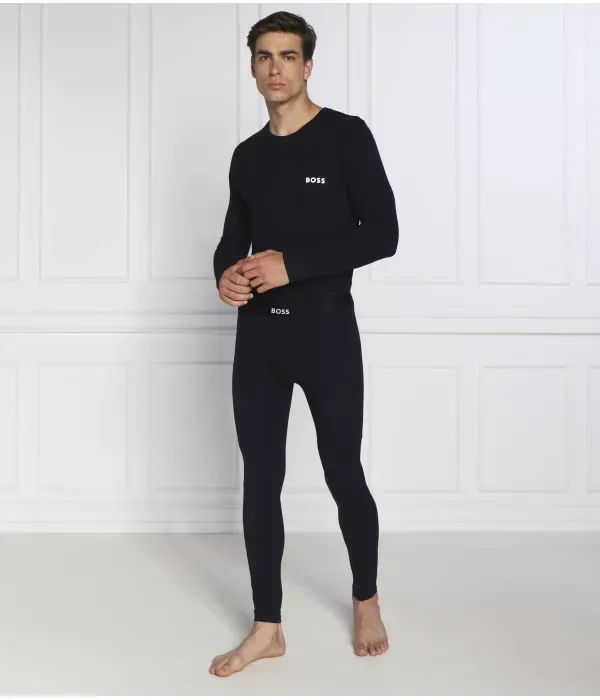 Лонгслив rn бесконечность slim fit Boss, темно-синий — фото 2