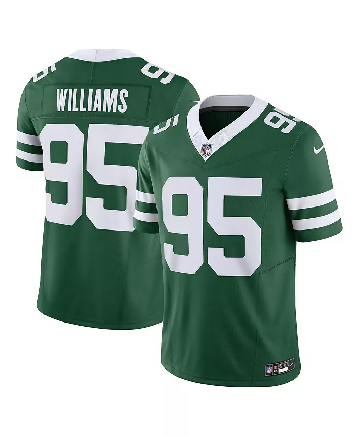 

Мужская лимитированная джерси Quinnen Williams Legacy New York Jets Vapor F.U.S.E Nike, зеленый