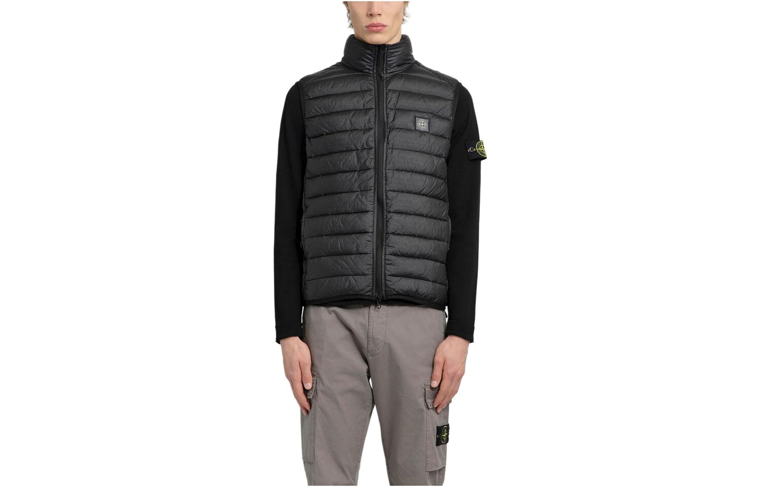 

Жилет мужской черный Stone Island, черный
