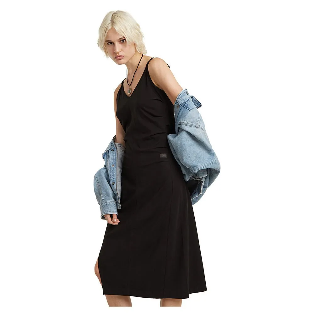 

Платье G-Star Spaghetti Strap Slit, черный