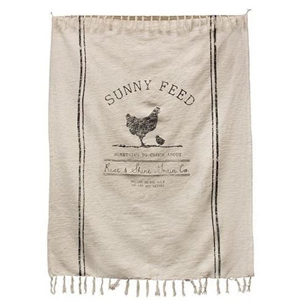 

Плед в фермерском стиле Sunny Feed CWI Gifts, бежевый