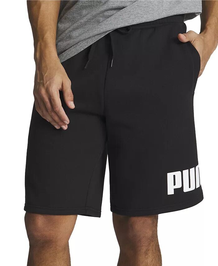 

Мужские флисовые шорты стандартного кроя с логотипом, ширина 10 дюймов Puma, черный