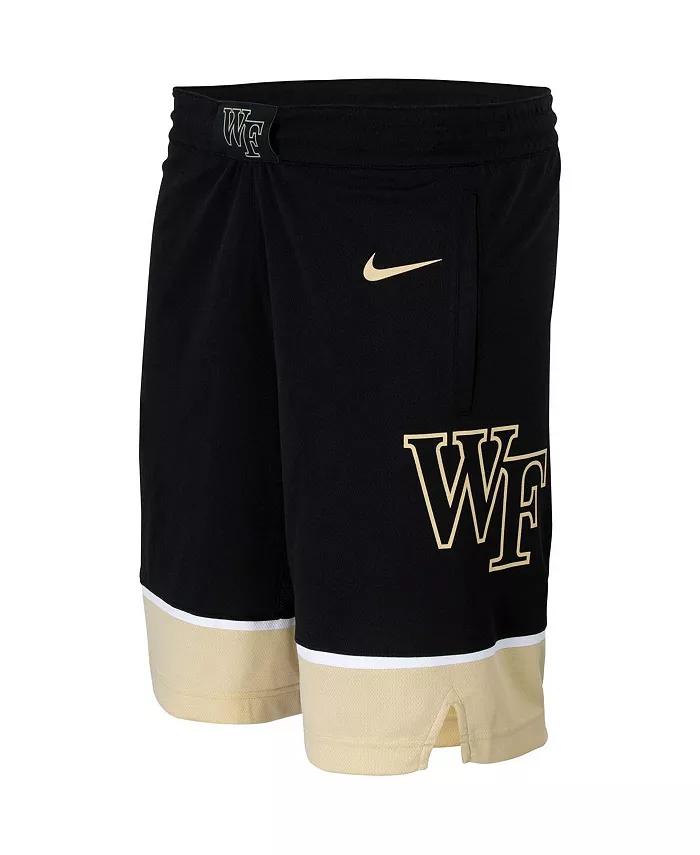 

Мужские черные баскетбольные шорты Wake Forest Demon Deacons с логотипом команды (реплика) Nike