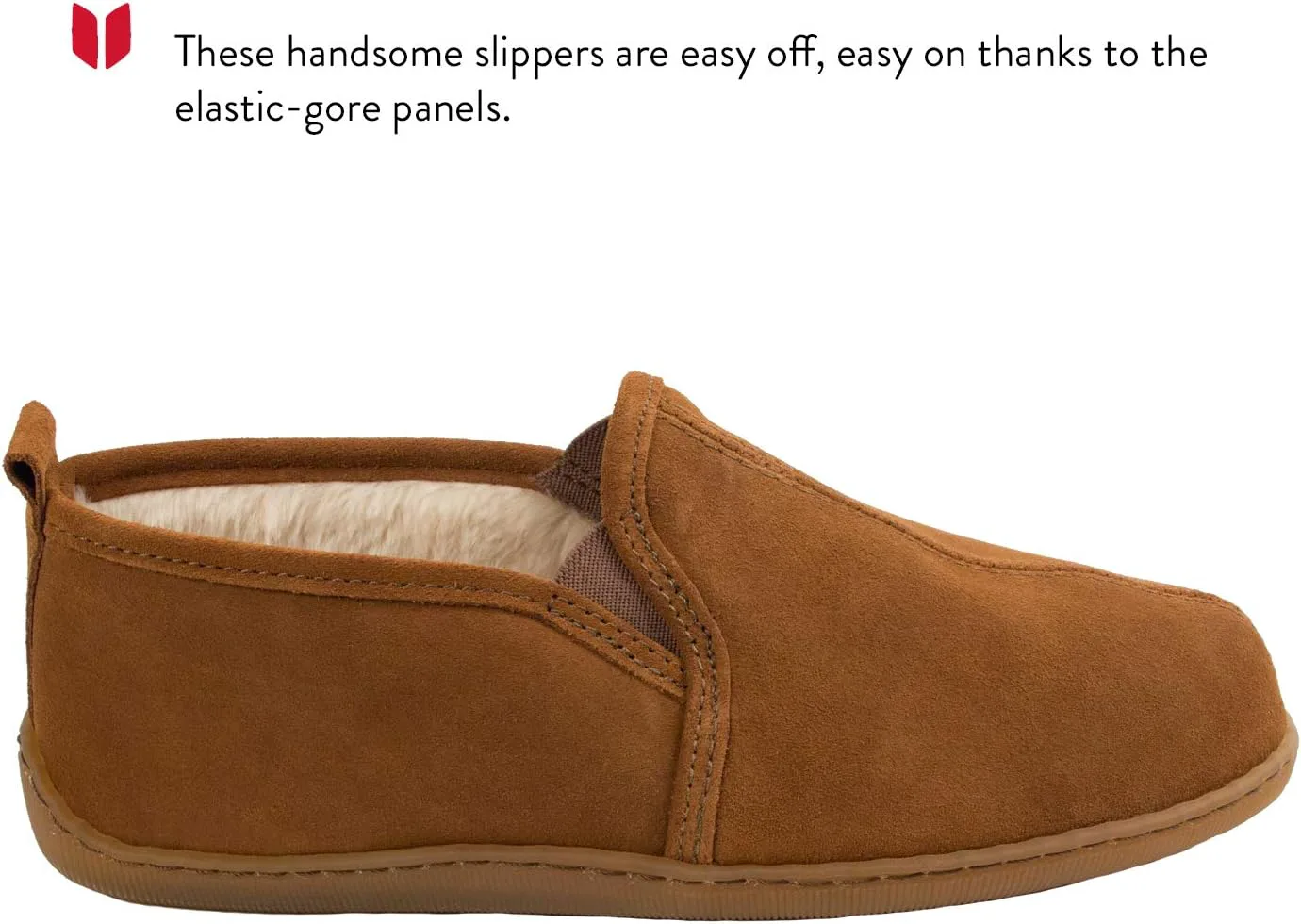 

Мужские тапочки Minnetonka Romeo с плюшевой подкладкой, коричневый