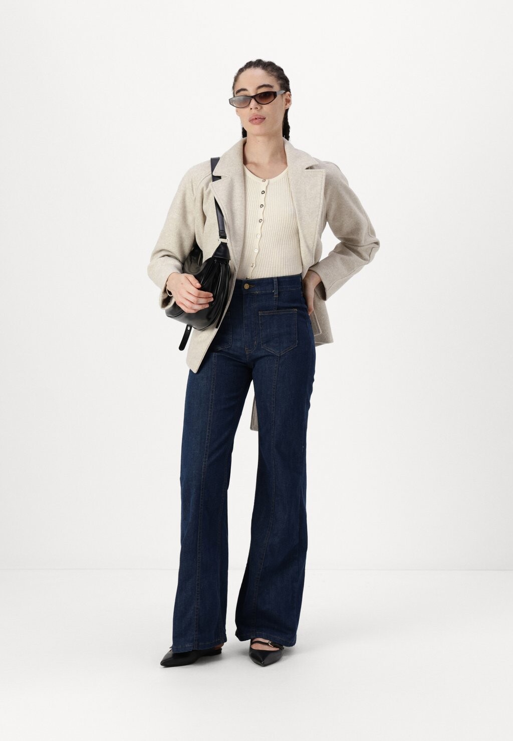 

Короткое пальто VMFORTUNEAYA Vero Moda, бежевый