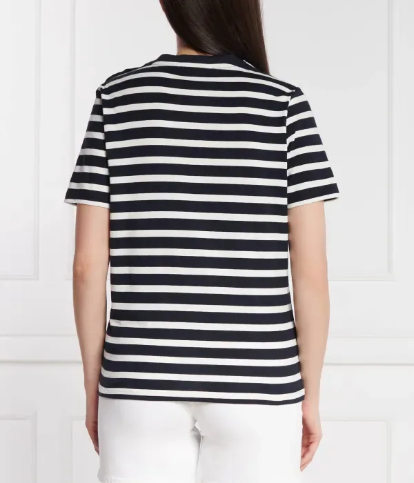 Футболка с золотой пуговицей C-NK SS regular fit Tommy Hilfiger, темно-синий — фото 4
