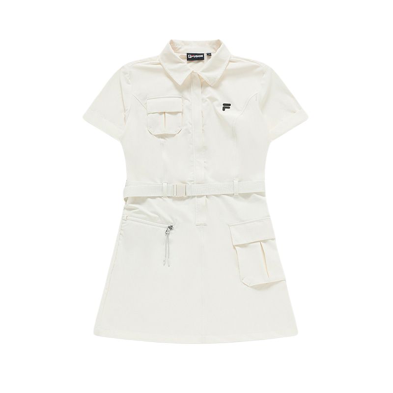 

FILA FUSION Женское платье с коротким рукавом URBAN TECH SS24 Maple White