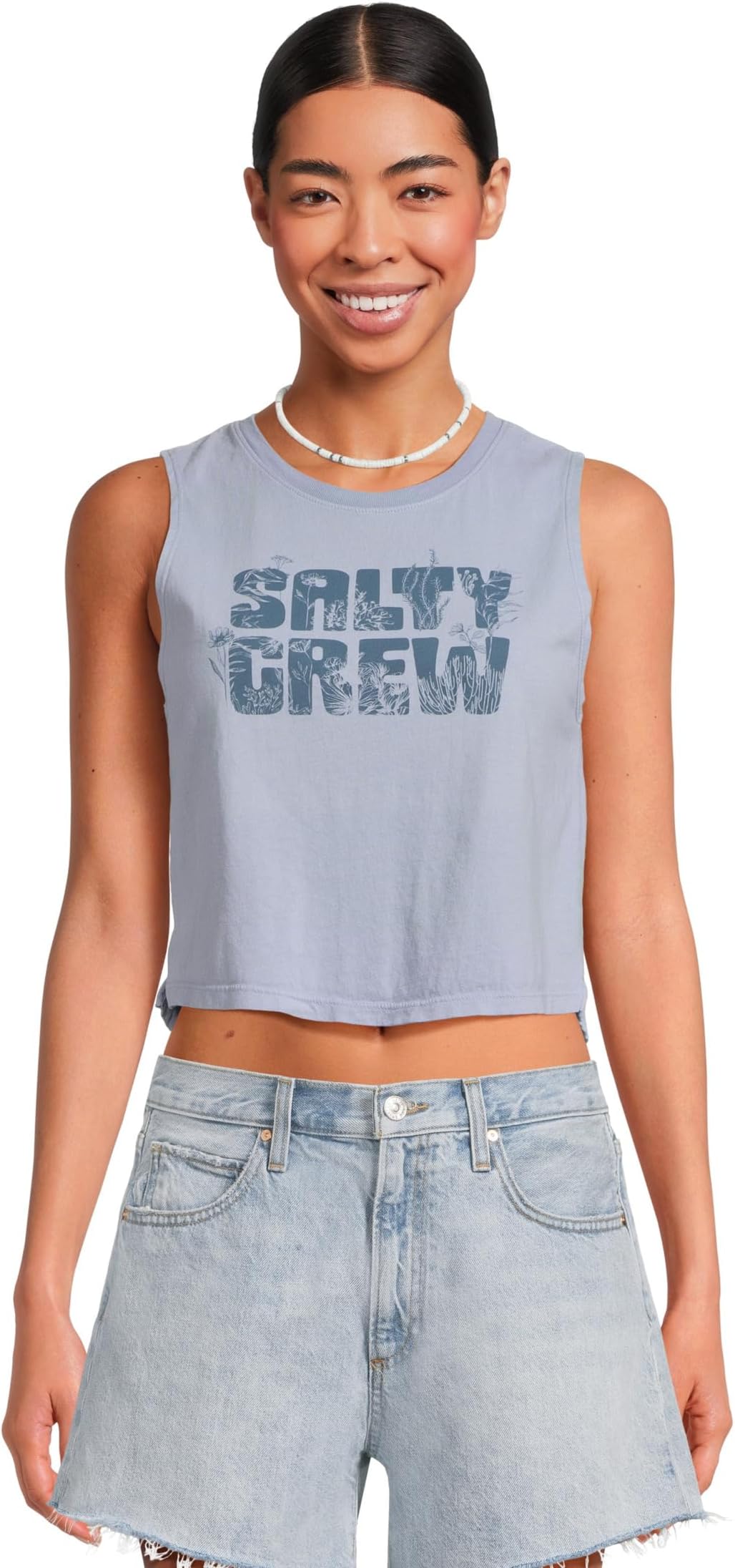 

Топ Salty Crew Sea Life Cropped Tank, цвет Violet Blue
