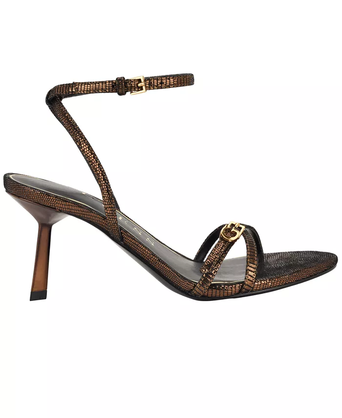 Женские босоножки Connee Strappy Stiletto Dress Guess, коричневый — фото 2