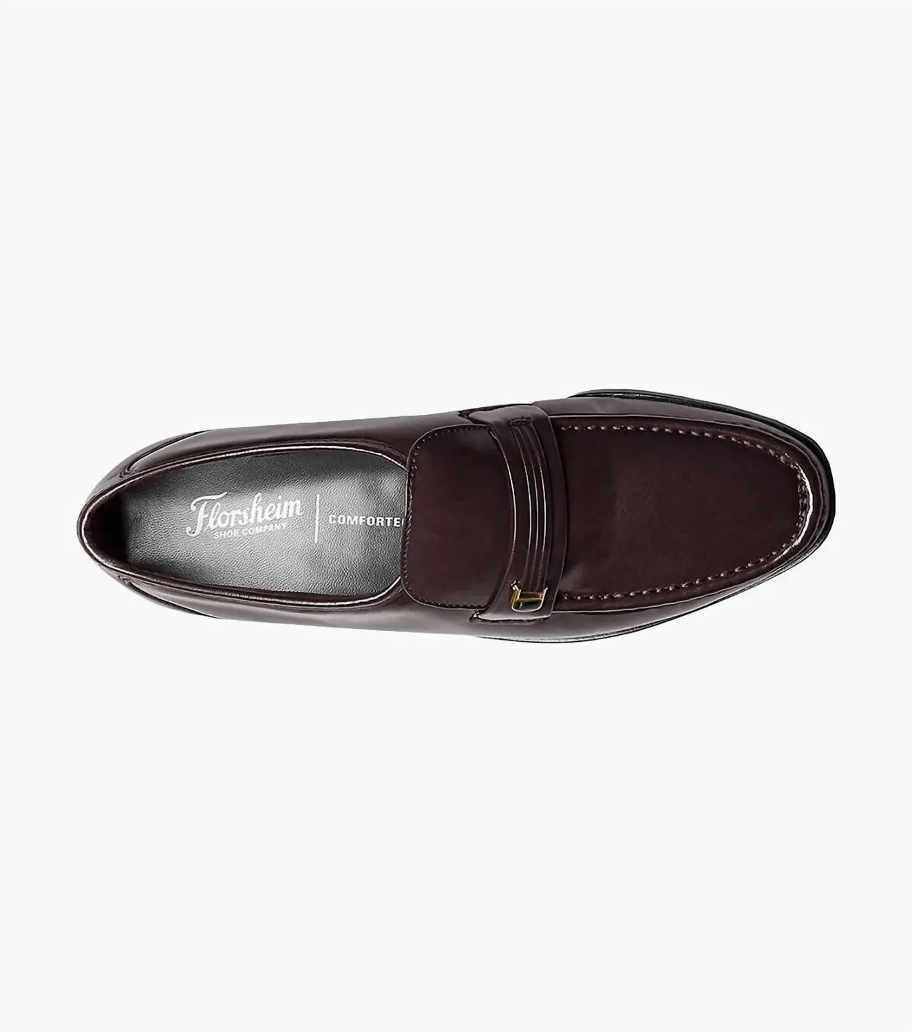 Florsheim Мужские туфли Riva бордового цвета — фото 2