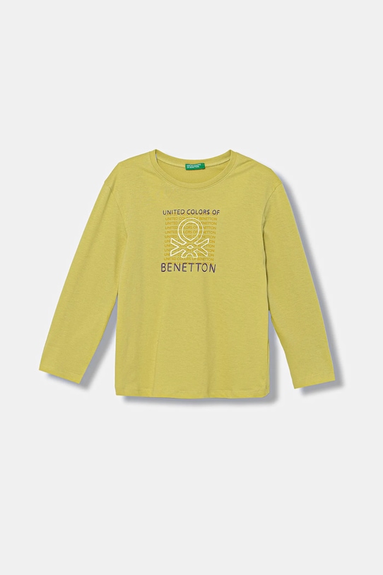 

Детский лонгслив United Colors Of Benetton, зеленый
