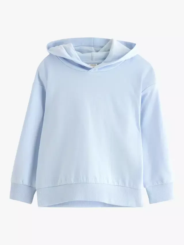 Детская толстовка из чистого хлопка Lindex, Light Blue