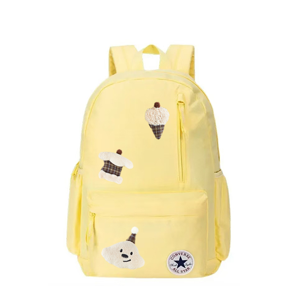 

Converse Полиэстеровый рюкзак унисекс светло-желтый, Bear Print