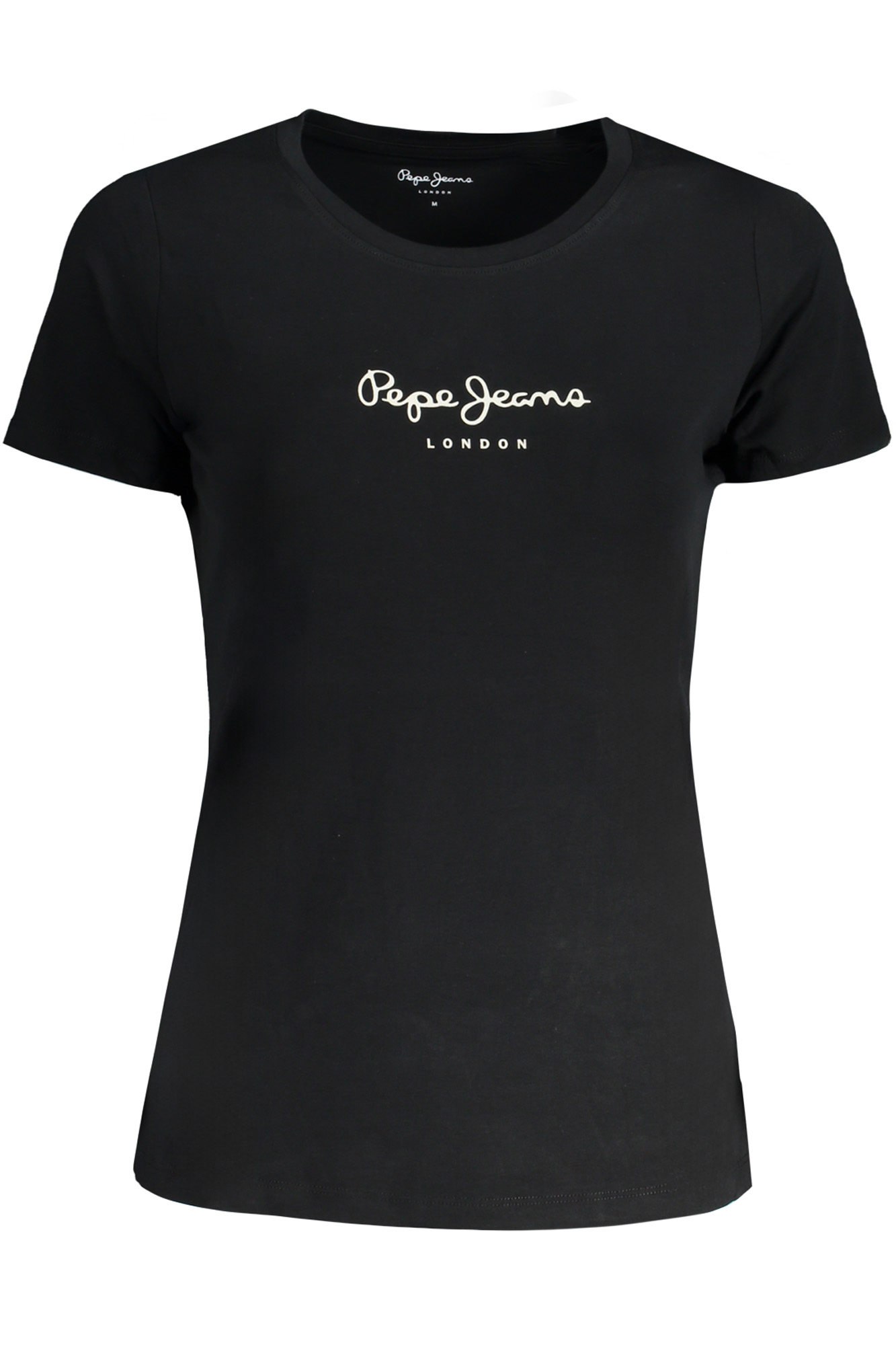 

Футболка женская Pepe Jeans хлопковая с логотипом бренда, черный