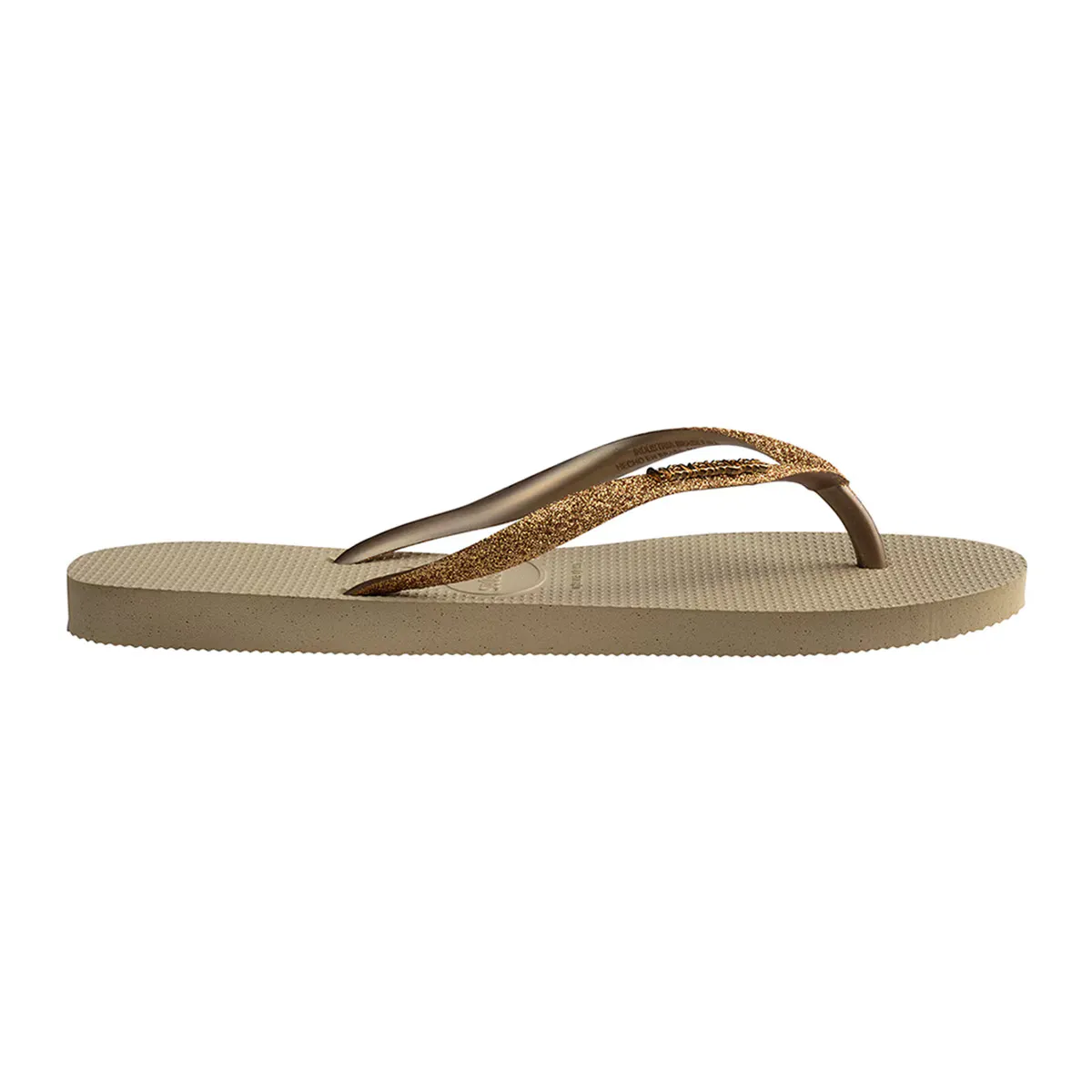 Женские шлепанцы для ванны Slim Glitter Ii Havaianas, песочный — фото 4