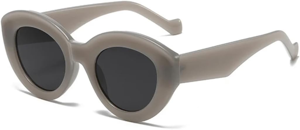 

Солнцезащитные очки с защитой от УФ-излучения UV400 | Большие овальные очки «кошачий глаз» с леопардовым принтом | для женщин и мужчин, для занятий спортом на открытом воздухе и вождения DSVIGF, Gray-black