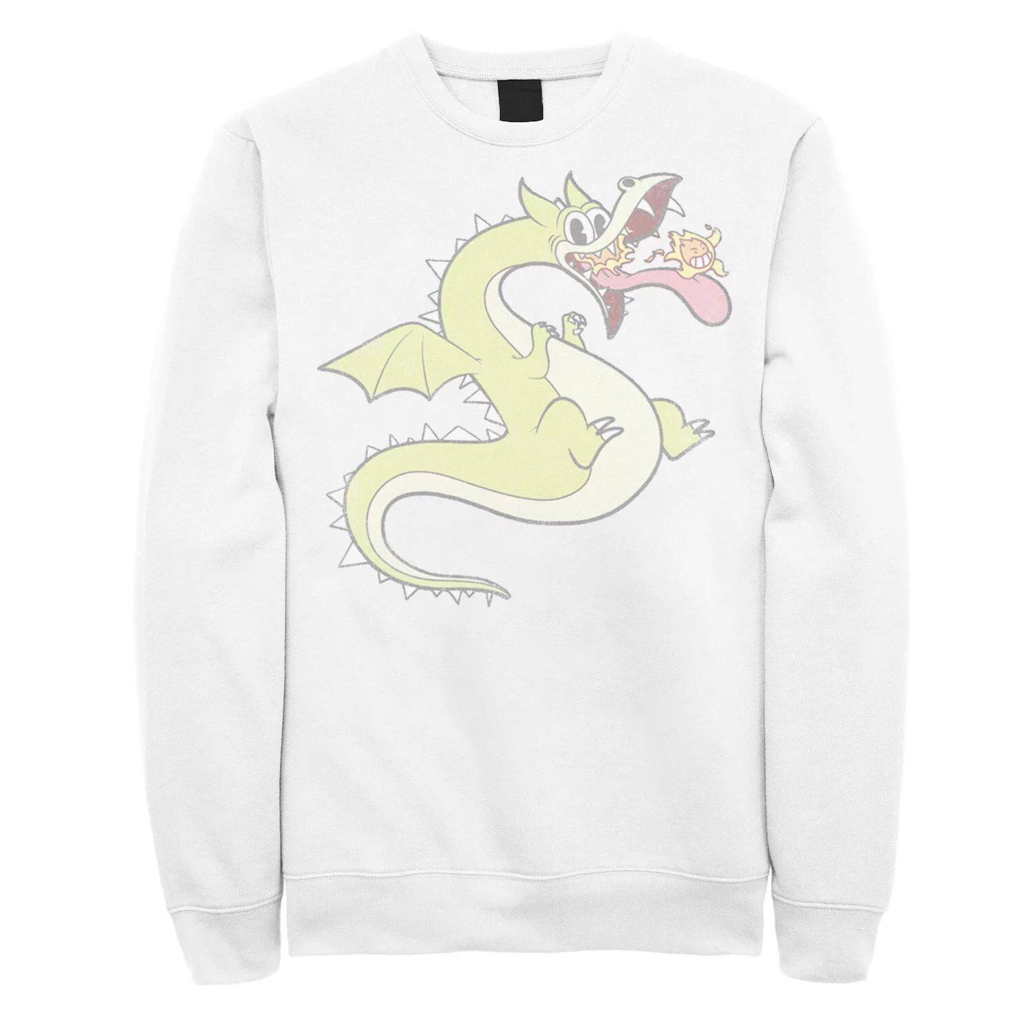 

Мужской флисовый пуловер с рисунком Cuphead Grim Matchstick и Living Fireball Licensed Character