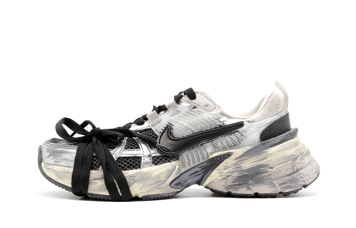 

Кроссовки для бега V2K Run мужские с низким верхом серый/белый/черный Nike