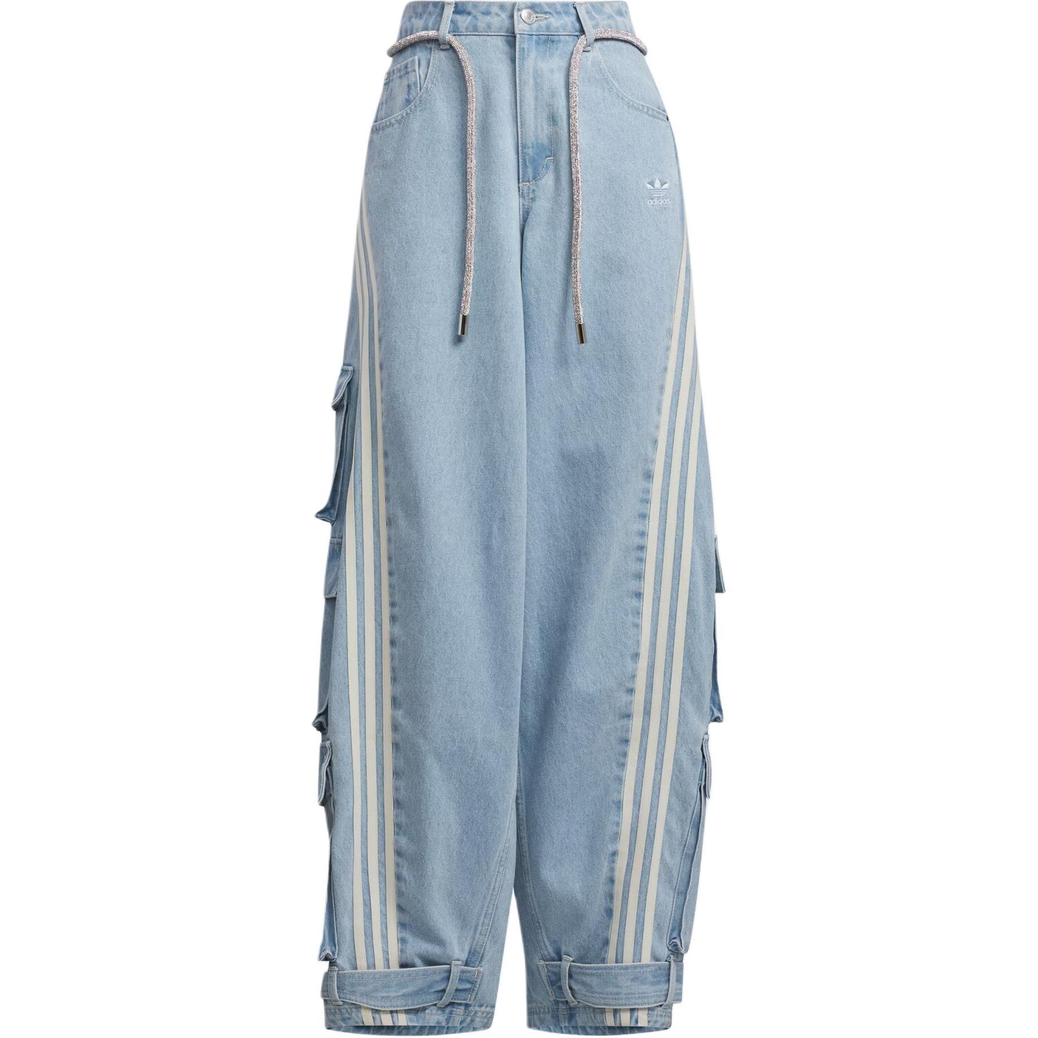 

Джинсы женские прозрачно-голубые Adidas