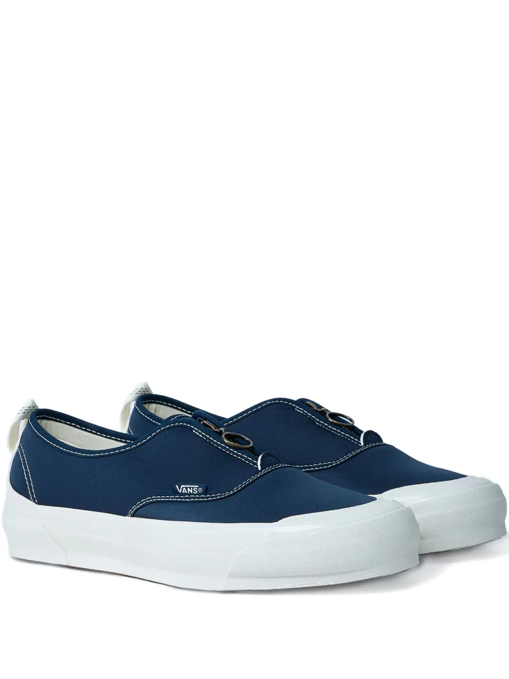 

Кроссовки с круглым носком и застежкой-молнией спереди Vans, синий