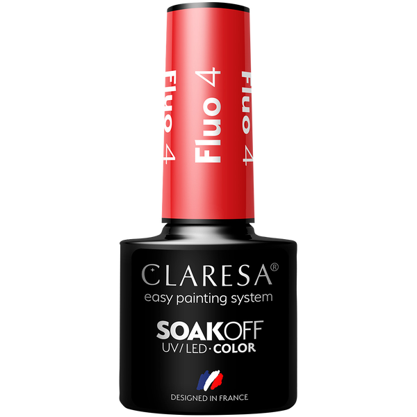 

Гибридный лак для ногтей 4,5 г Claresa Fluo, цвет 4