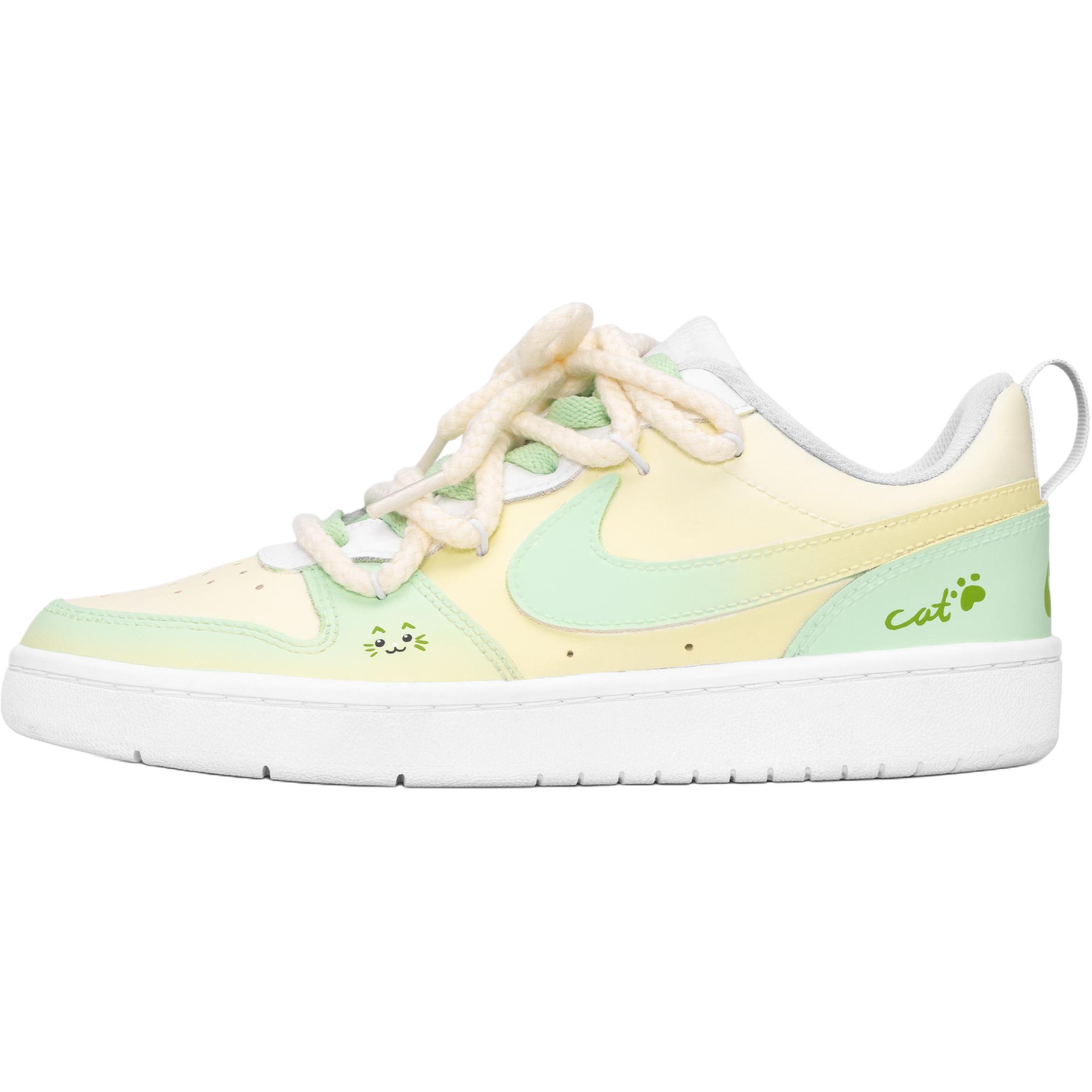 

Nike Court Borough низкие скейтерские кроссовки Milk Green детские