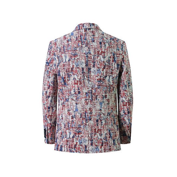 Детский блейзер slim fit с принтом краски Elie Balleh, Red — фото 2