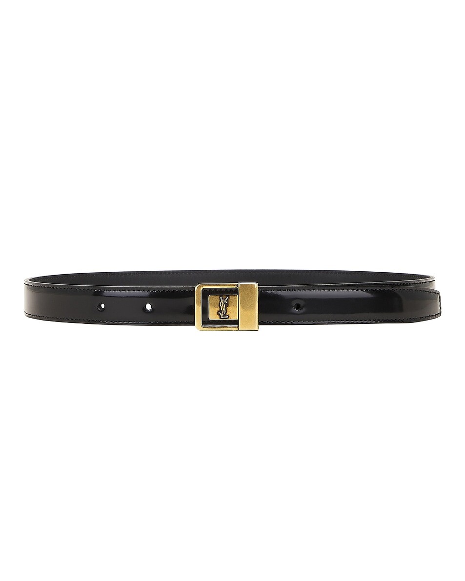 

Ремень с пряжкой Boucle La 66 Saint Laurent, цвет Nero