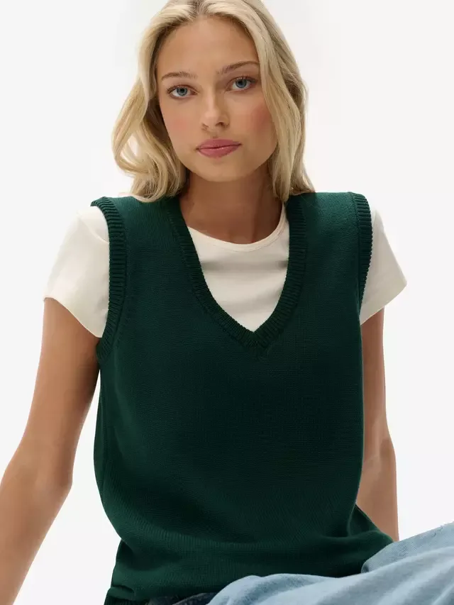 Вязаная майка Athletic Essentials Heritage Superdry, Enamel Green — фото 4
