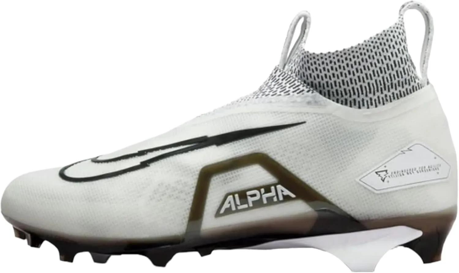 Футбольные бутсы для мужчин Nike Alpha Menace Elite 3 белые/серый Парткл/опти желтый/черный, белый/платиновый/черный — фото 2